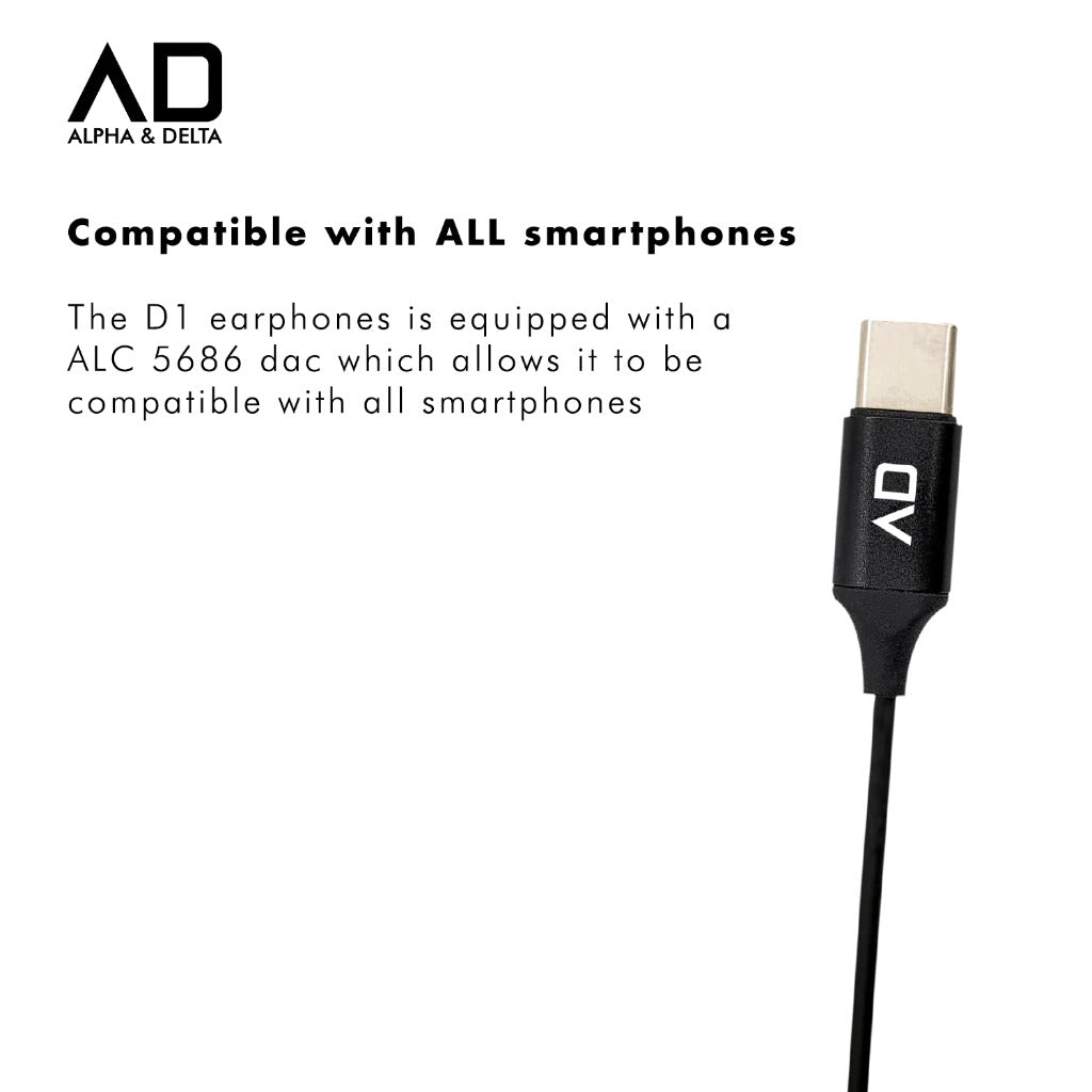 Alpha & Delta D1 Type-C Earphones