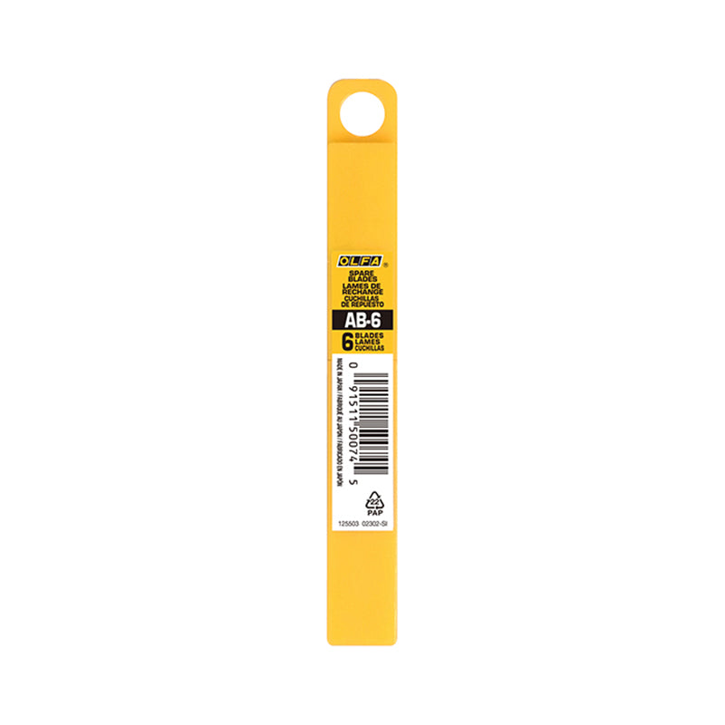 OLFA 6'S STANDARD CUTTER BLADES AB-6