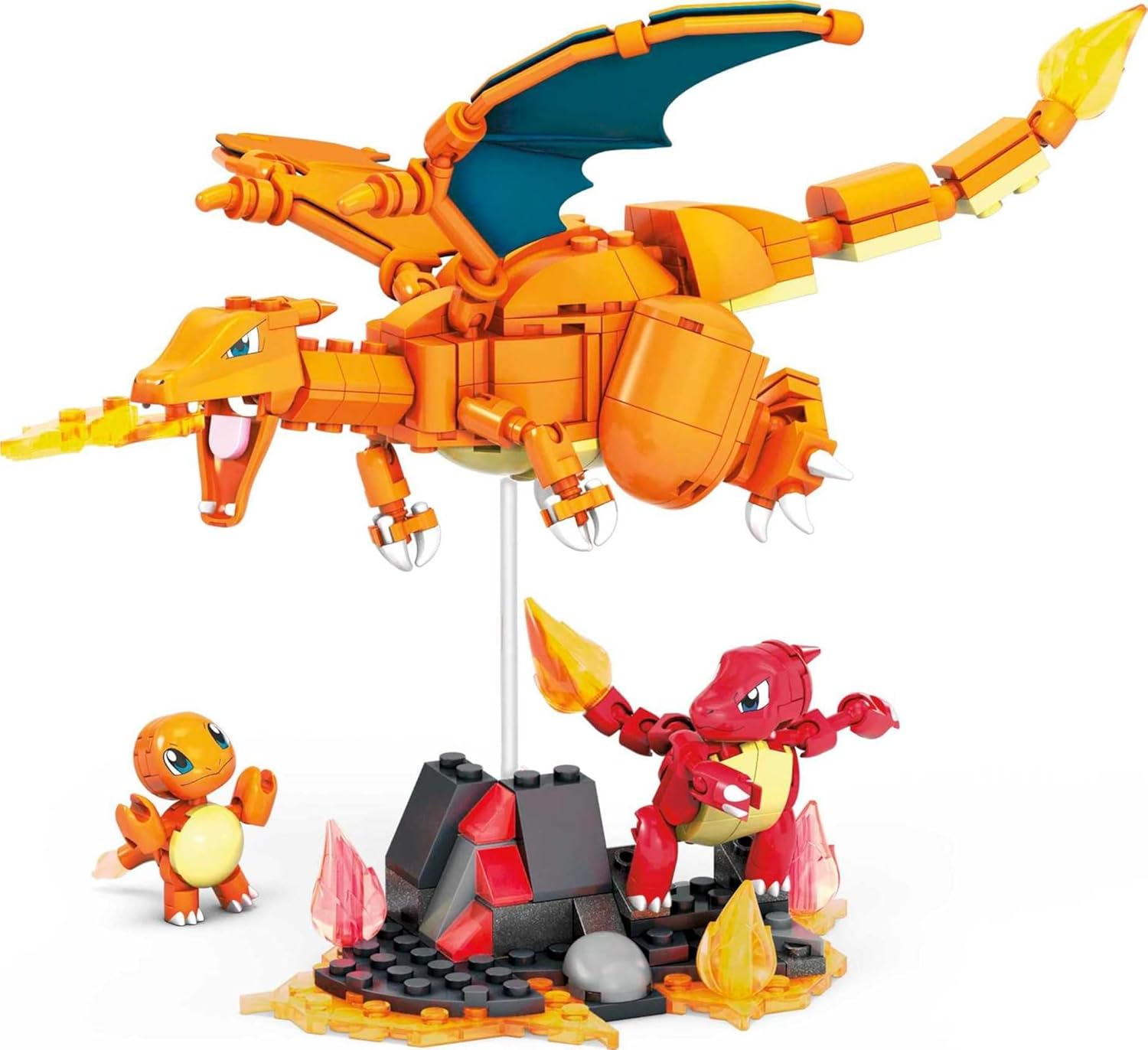 MEGA CONSTRUX POKEMON CHARMANDER EVOLUTION SET