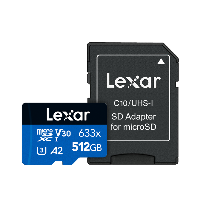 Lexar High-Performance 633x microSDHC/microSDXC UHS-I Card 512GB