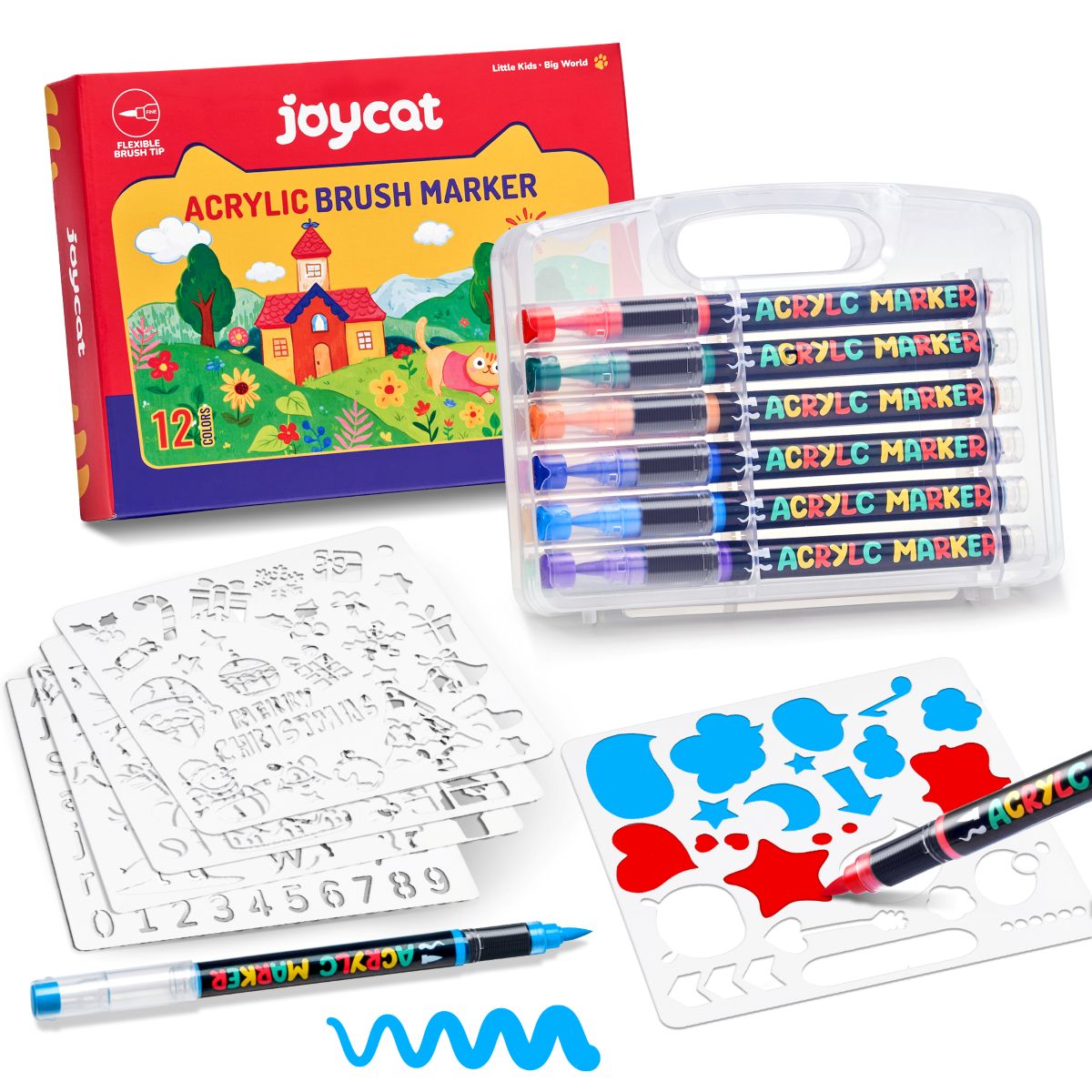 JOYCAT ACRYLIC PAINT MARKER 12 COLORS
