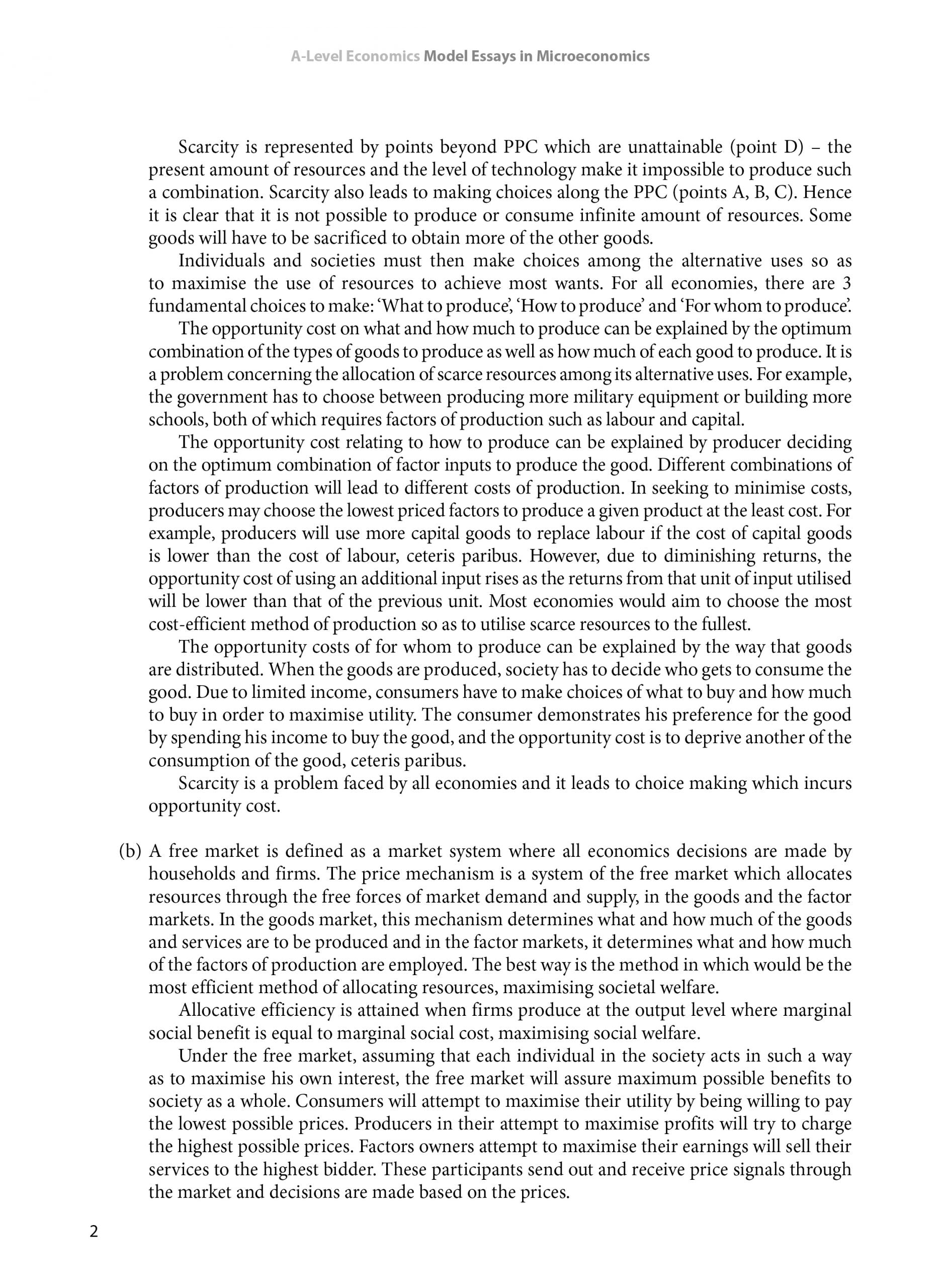 A-Level Economics: Model Essays in Microeconomics-2nd Edition