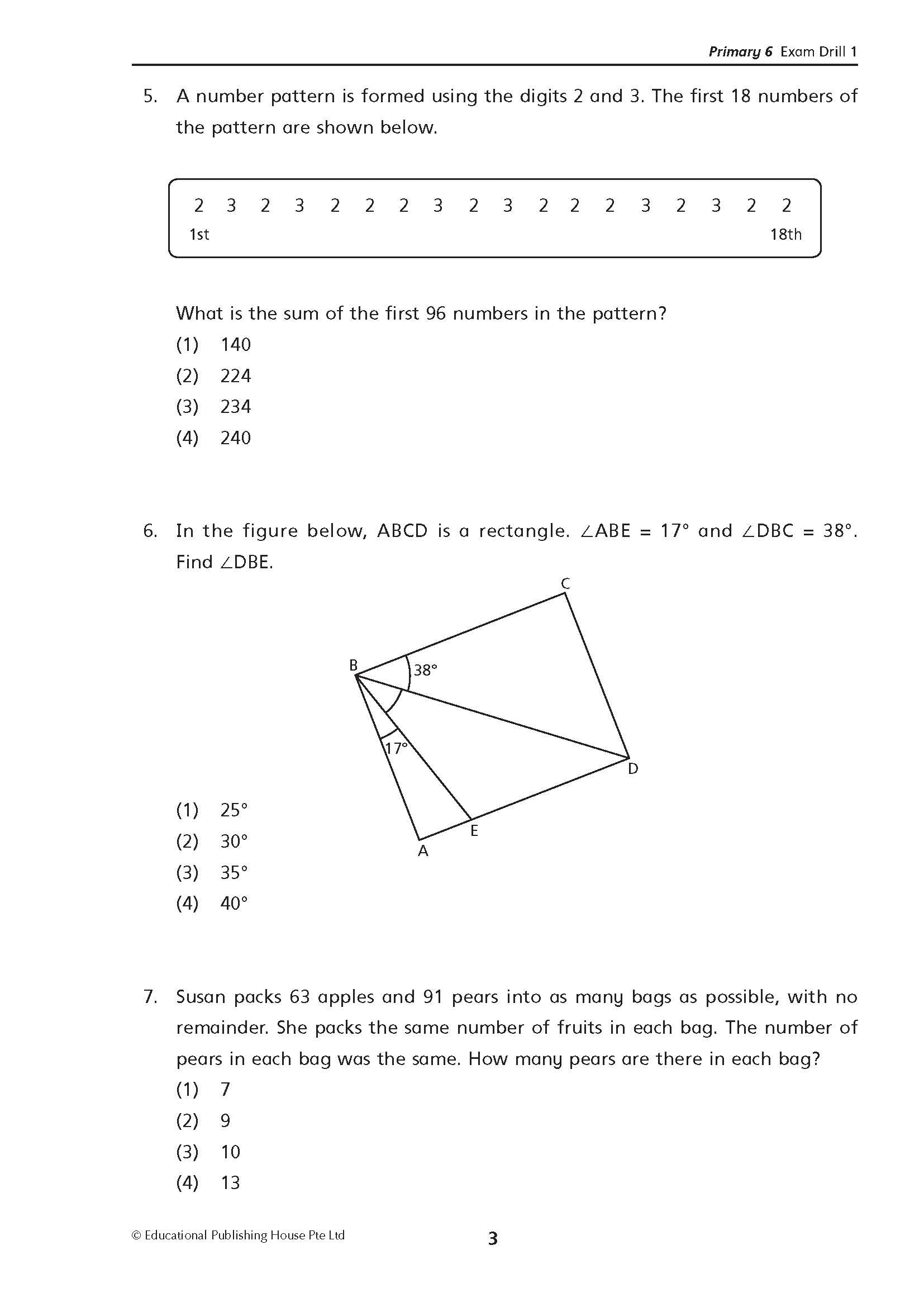 Primary 6 Last-Minute Maths Exam Drills