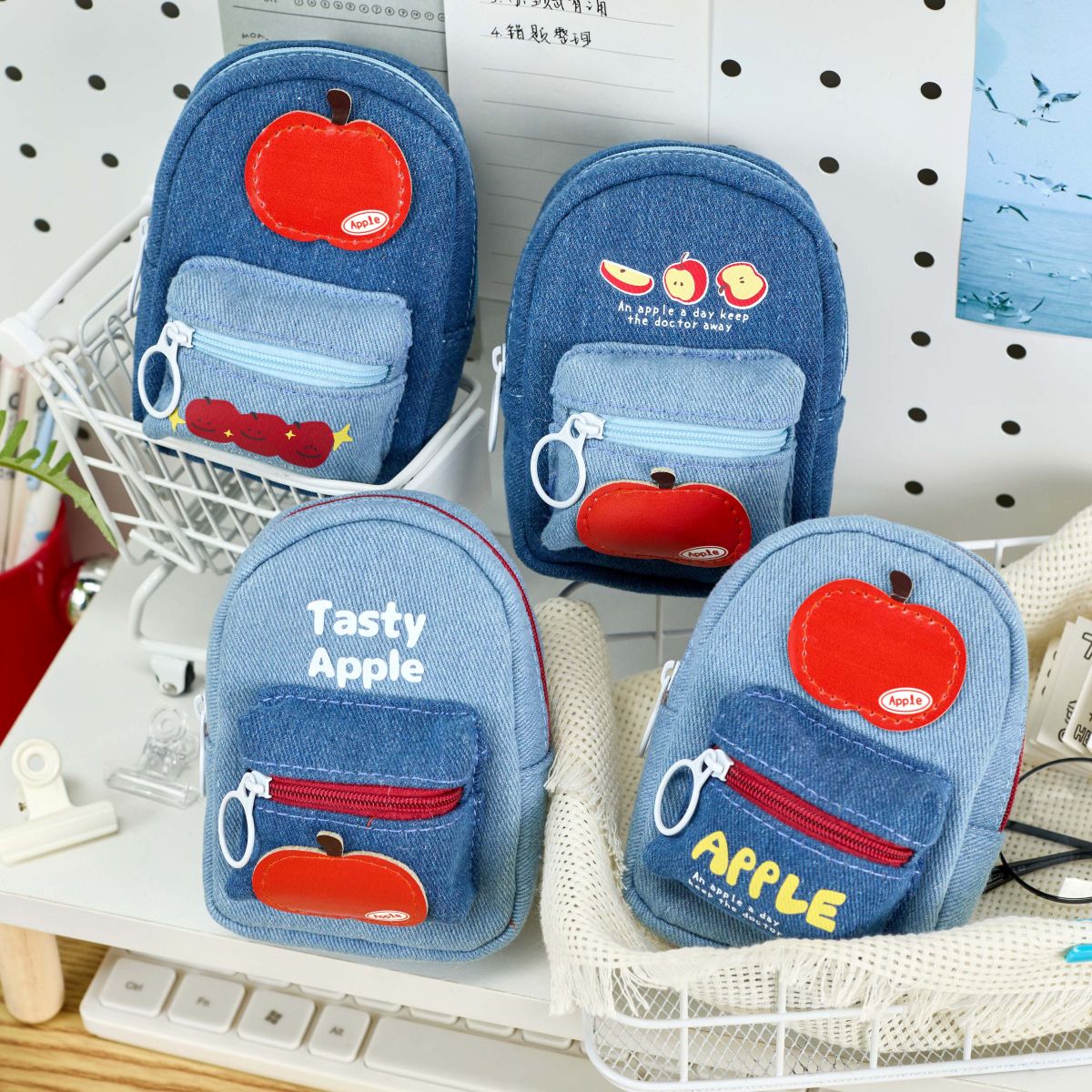 Assorted Coin Bag Apple Mk-9704