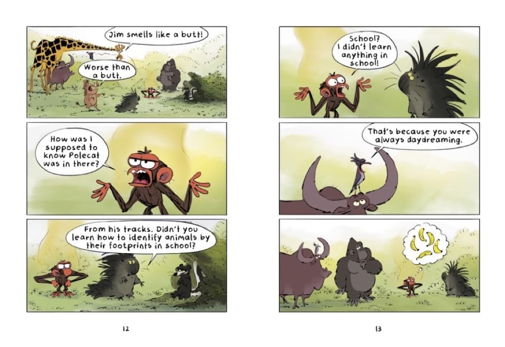 Grumpy Monkey School Stinks!: A Graphic Novel (Paperback)