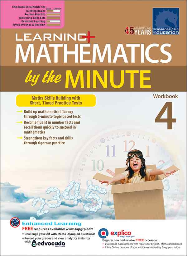 Primary 4 Learning+ Mathematics by the Minute Workbook 4 -2nd Edition