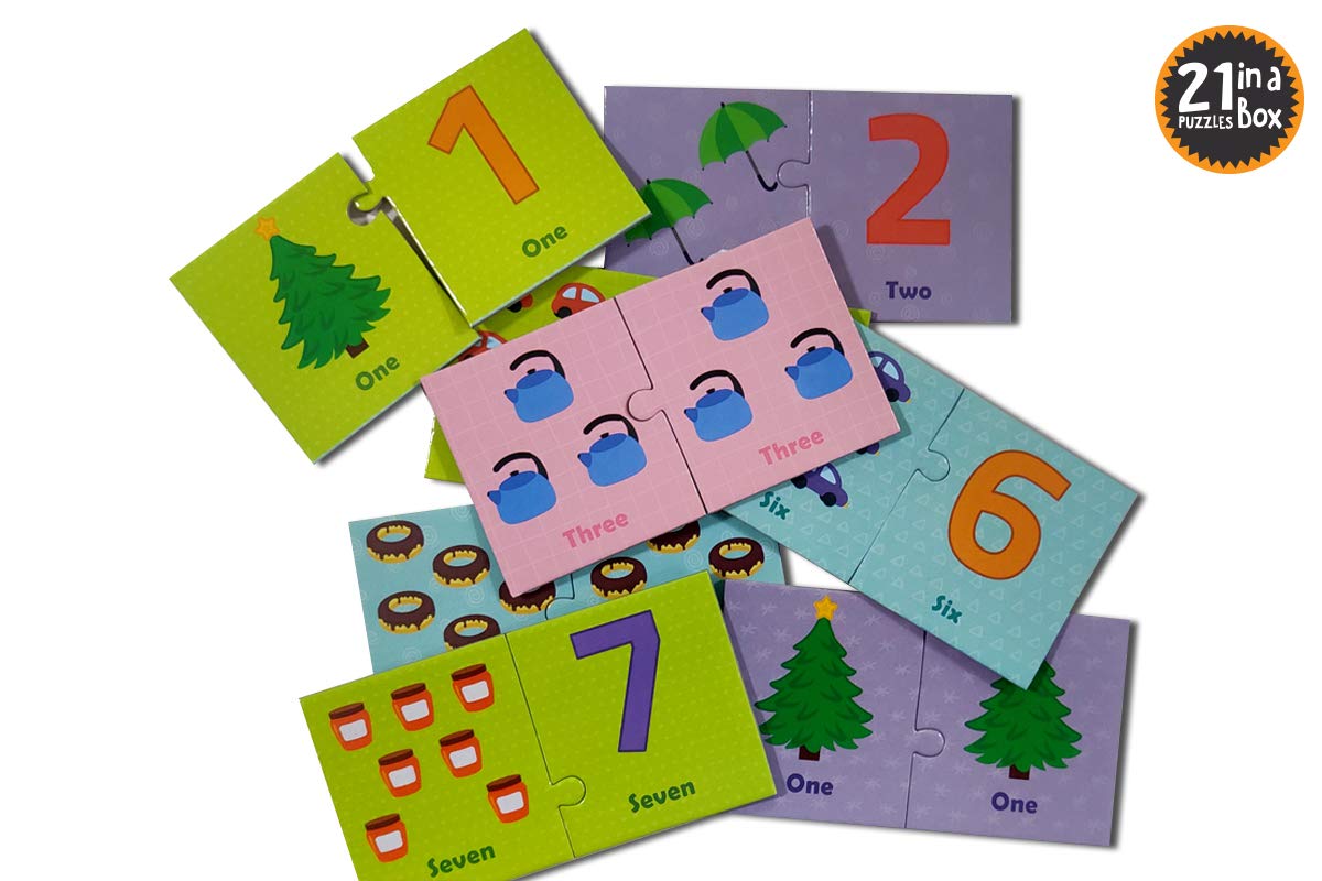 POPCORN GAMES AND PUZZLES NUMBERS 21 PUZZLES IN A BOX