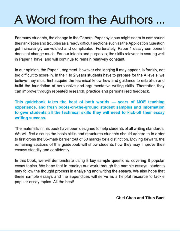 PRE-U Mastering Essay In General Paper