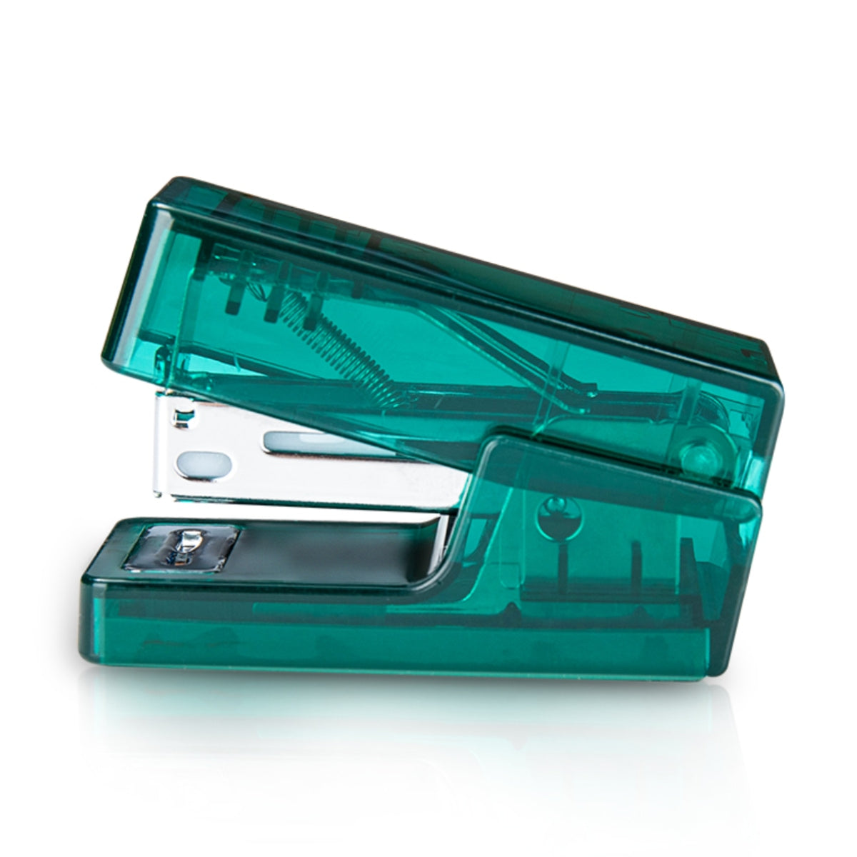 DELI NUSIGN MINI STAPLER TRANSPARENT GREEN NS083F
