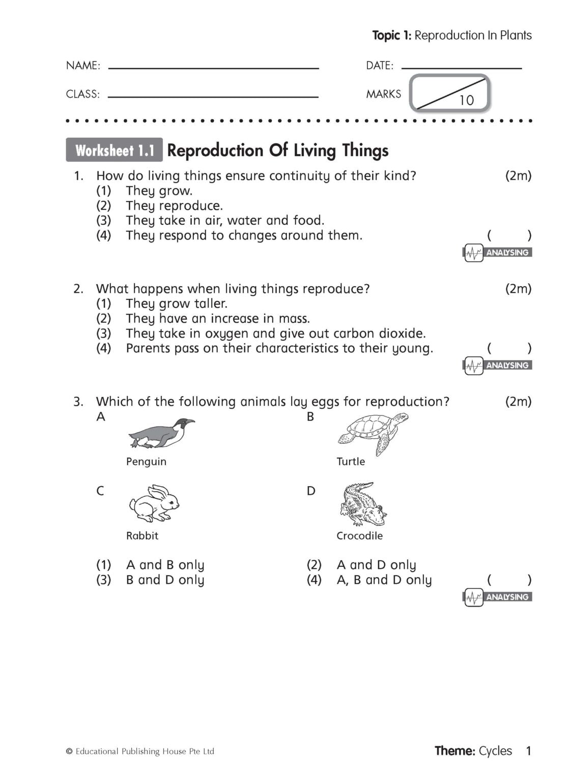 Upper Block Janet Sim’s Science Worksheets