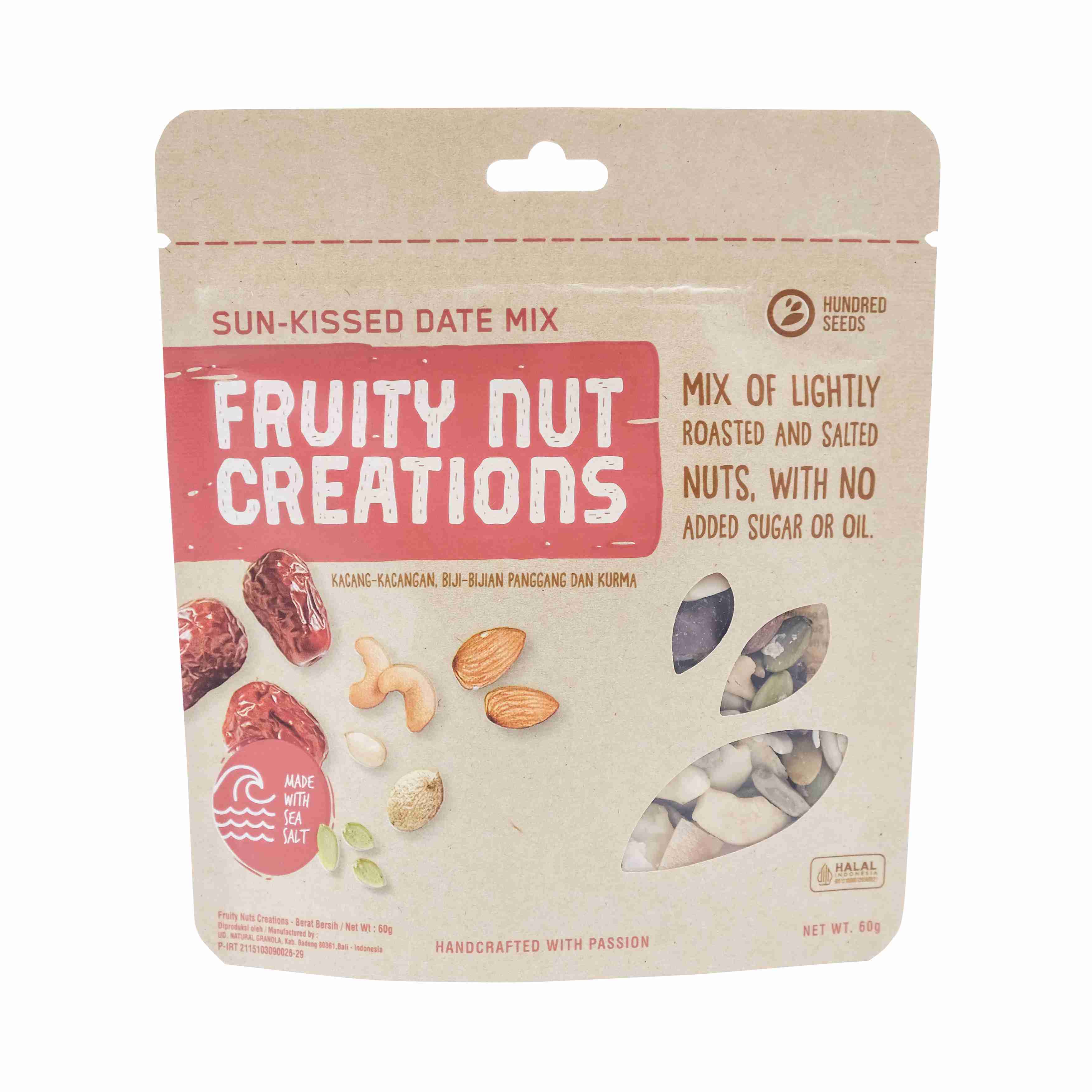 Hundred Seeds Fruity Nuts Creation 60gms Sun-kissed Dates