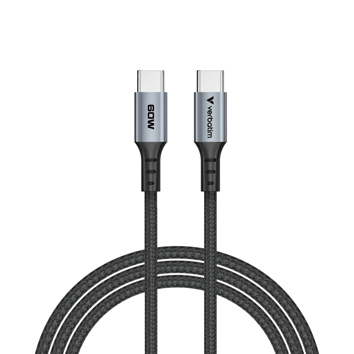 Verbatim Sync & Charge Cable 60W USB-C to USB-C (SCC2-CC60) Black