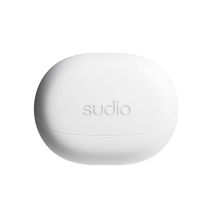Sudio E4 Pro Wireless Earbuds with Hybrid Active Noise Cancellation - White