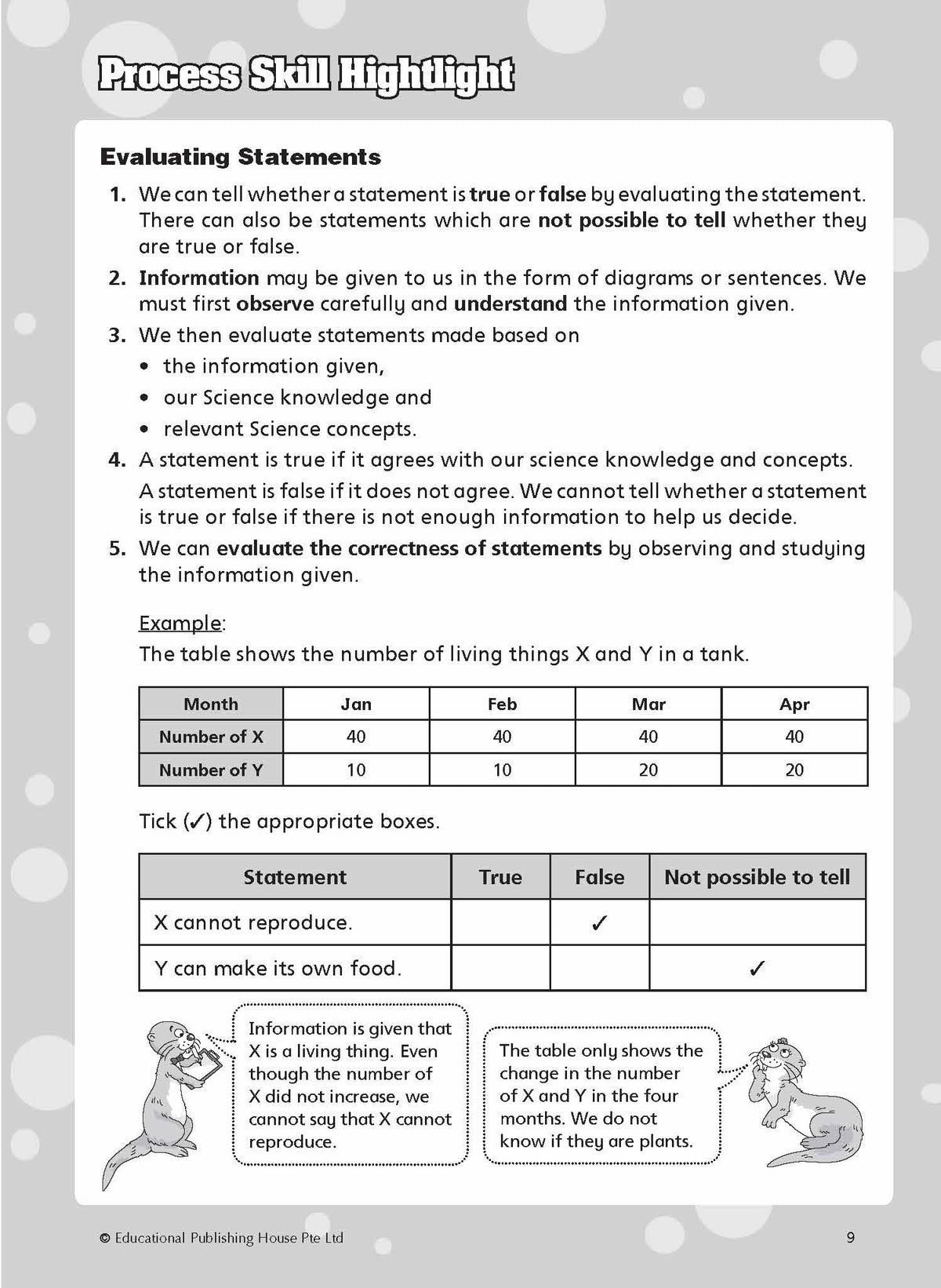 P3 Must Know Science Process Skills & Key Words 