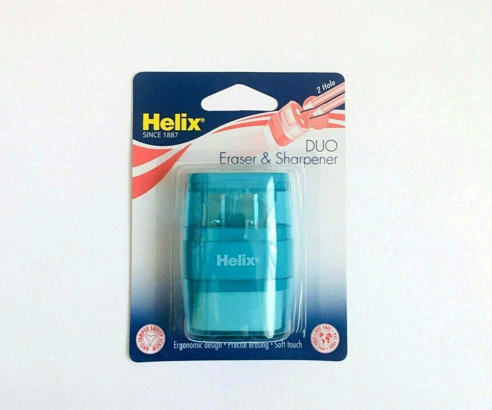 Helix Balance Duo Two‑Hole Pencil Sharpener & Eraser