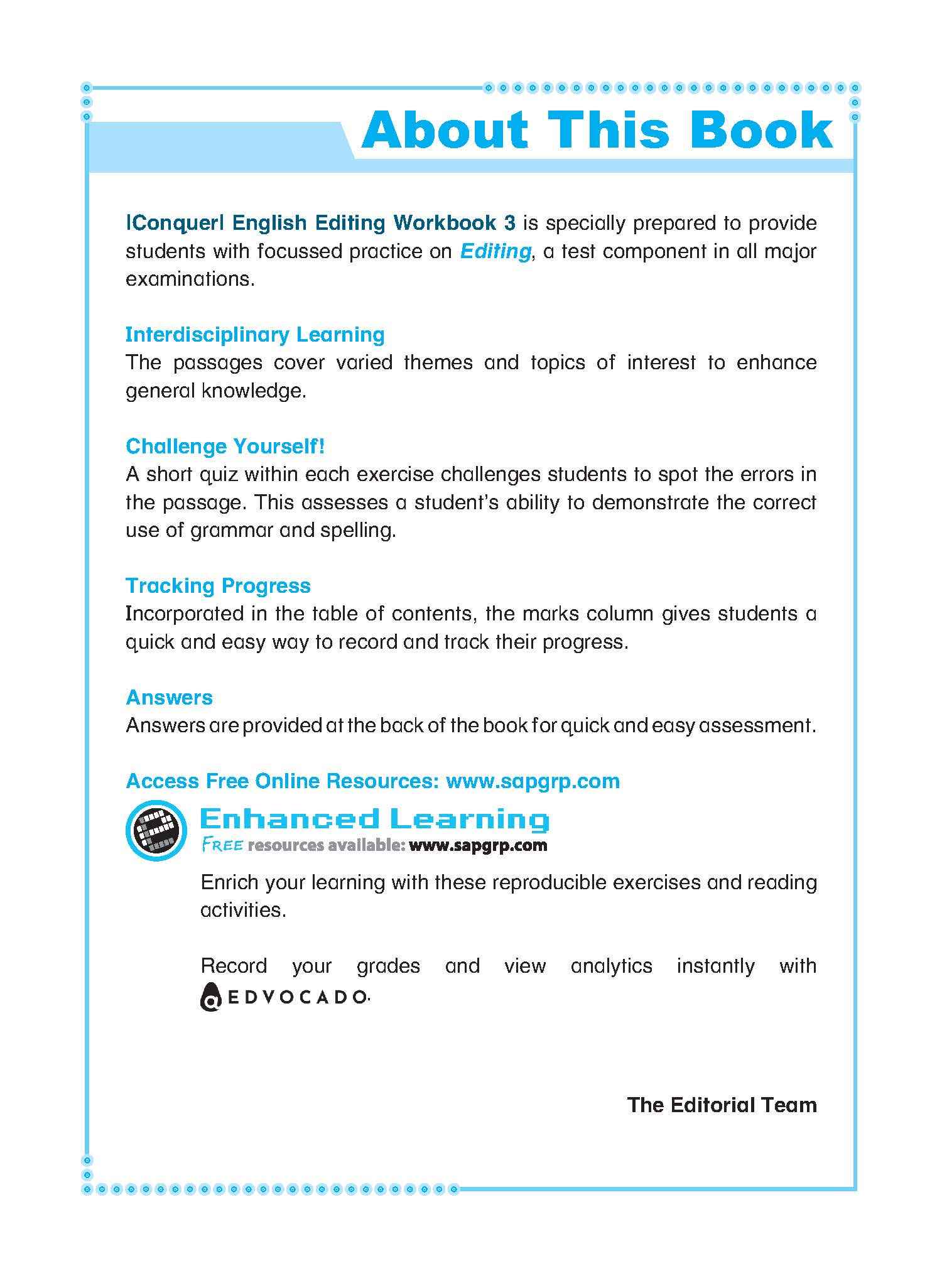 Primary 3 Conquer English Editing Workbook 3-3rd Edition