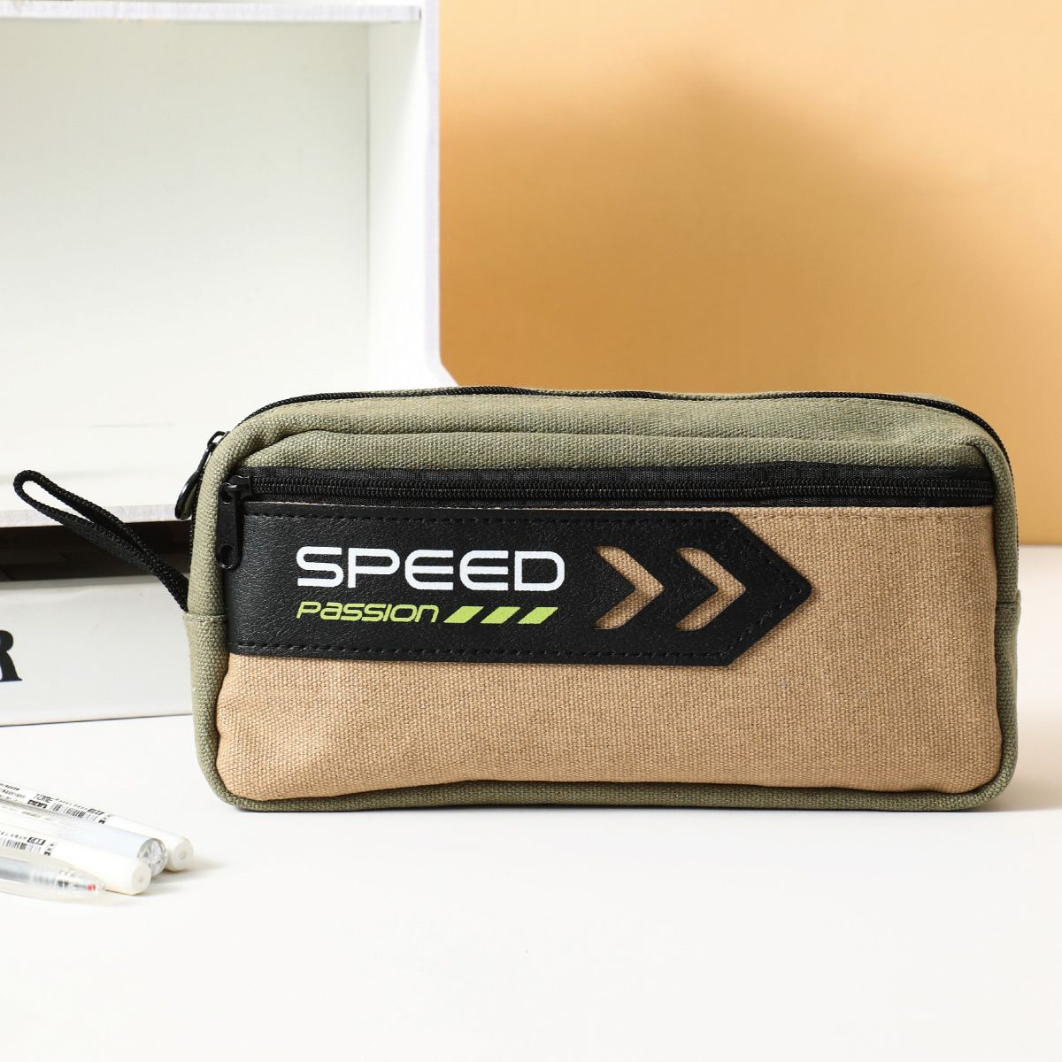 Gzpl Tome Pencil Bag 2 Zip 21.5*10.5*6