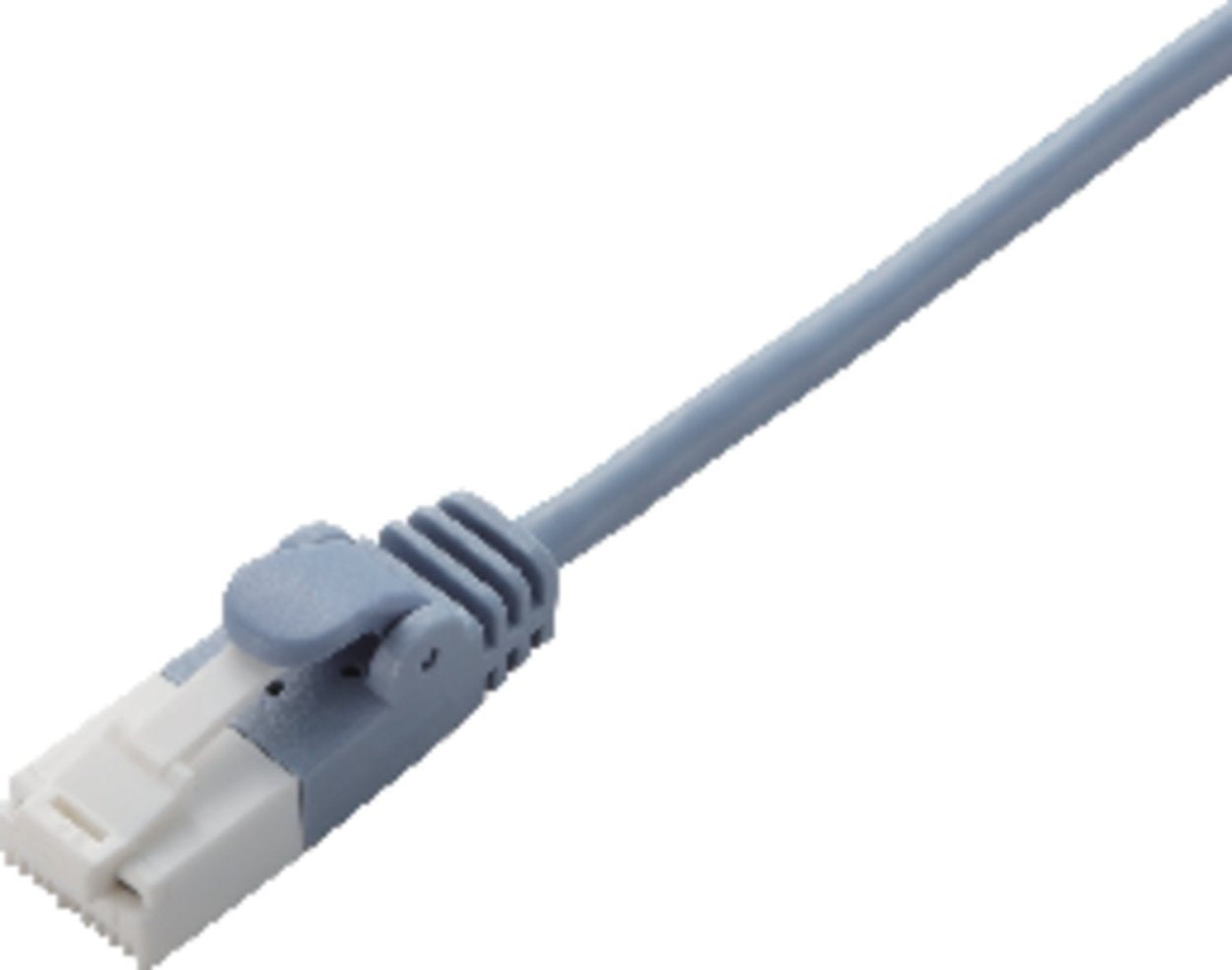 Elecom LD-GPST/BU10 CAT6 LAN Cable, 3.3 ft (1 m), Connector Has Unbreakable Tabs, Slim, Blue