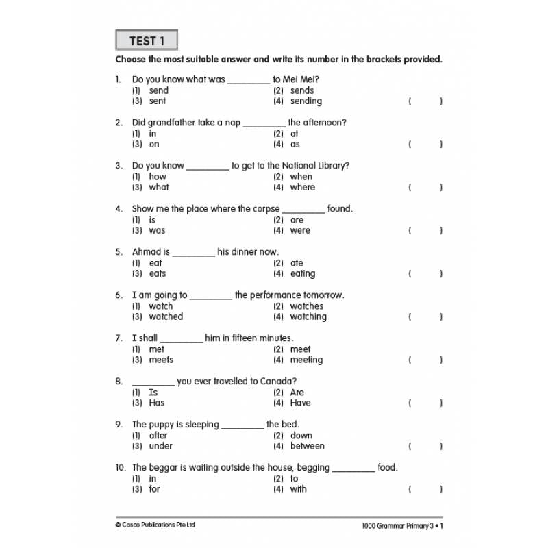 Primary 3 1000 Grammar - Revised Edition