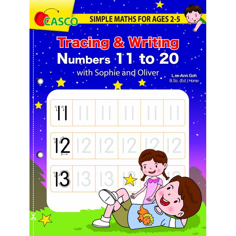 Simple Maths for Ages 2-5: Tracing and Writing Numbers 11 to 20