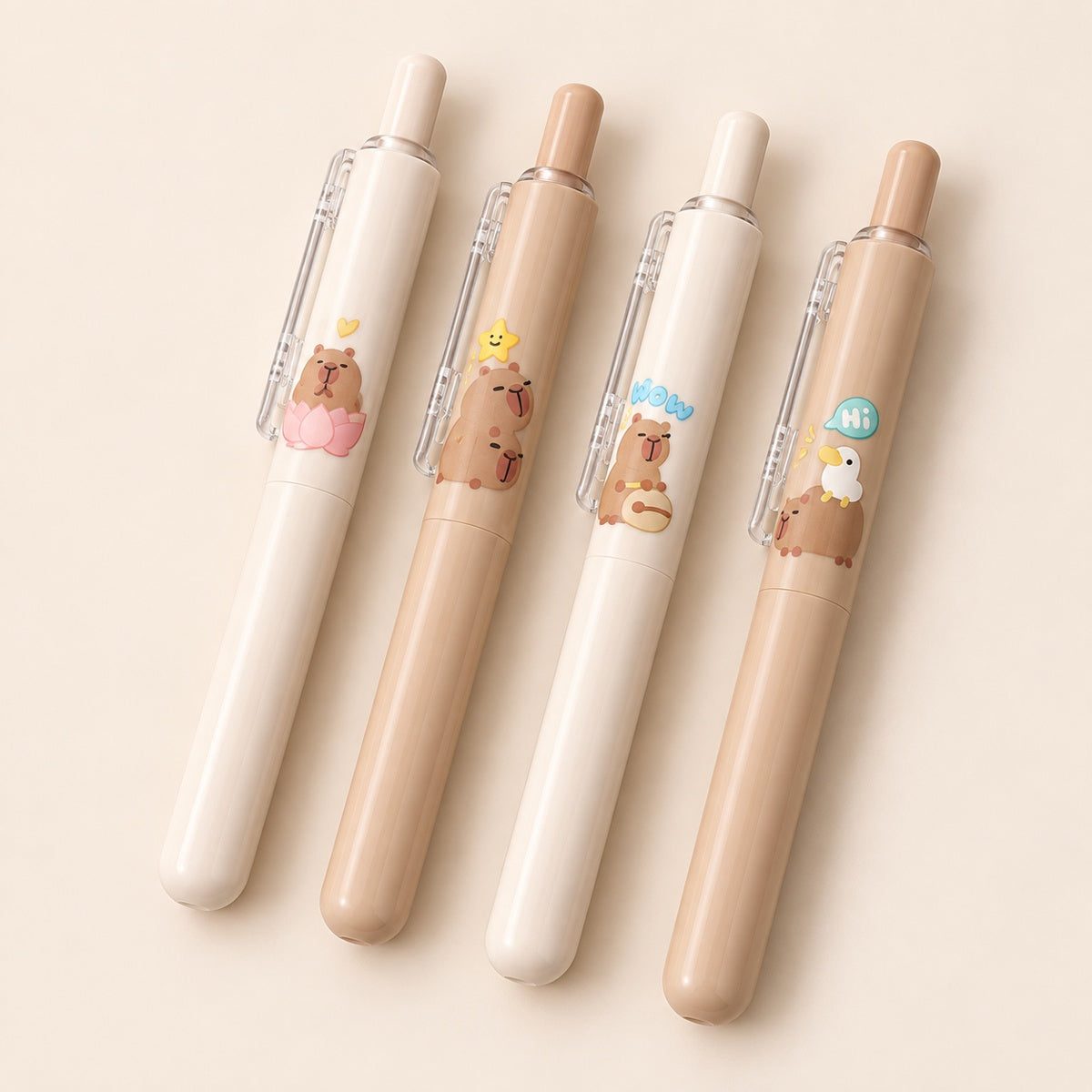  Capybara Gel Pen Set 0.5mm (4pcs Set) 