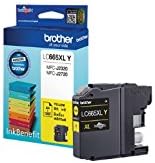 Brother LC665XLY Original Ink Cartridge Compatible with MFC Series, 1200 Pages, Yellow