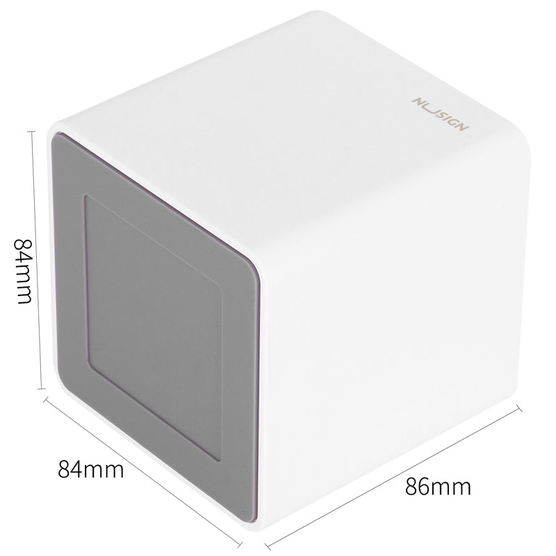 DELI NUSIGN SQUARE PEN HOLDER WHITE NS011