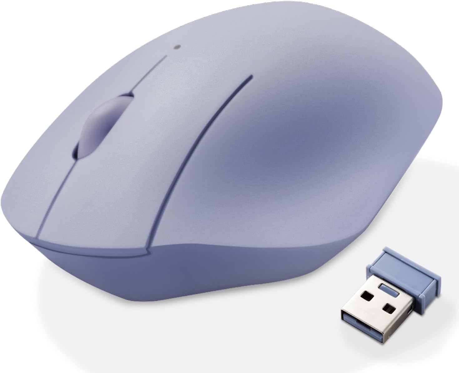 Elecom M-SH10DBSKNV Wireless Mouse, SHELLPHA Wireless Mouse, 2.4 GHz, Silent, Antibacterial, 3 Buttons, Navy