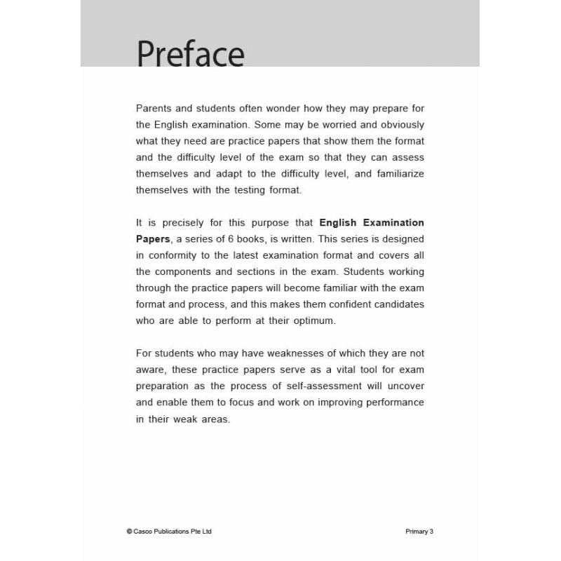 English Examination Papers Primary 3 (Pack)