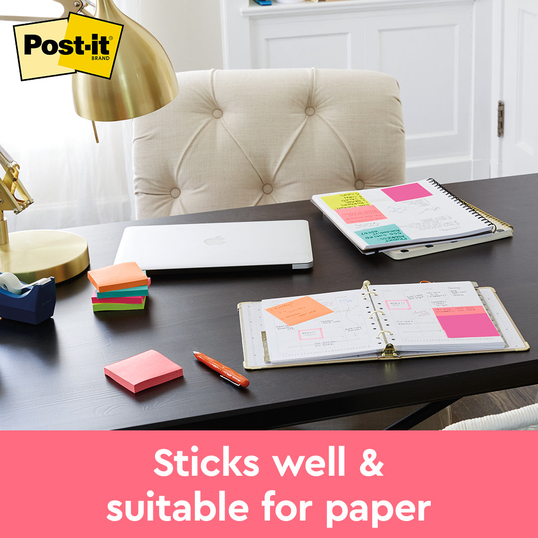 Post-it® 654-10AN Poptimistic Colours Notes 3x3" 10Pads/Pack