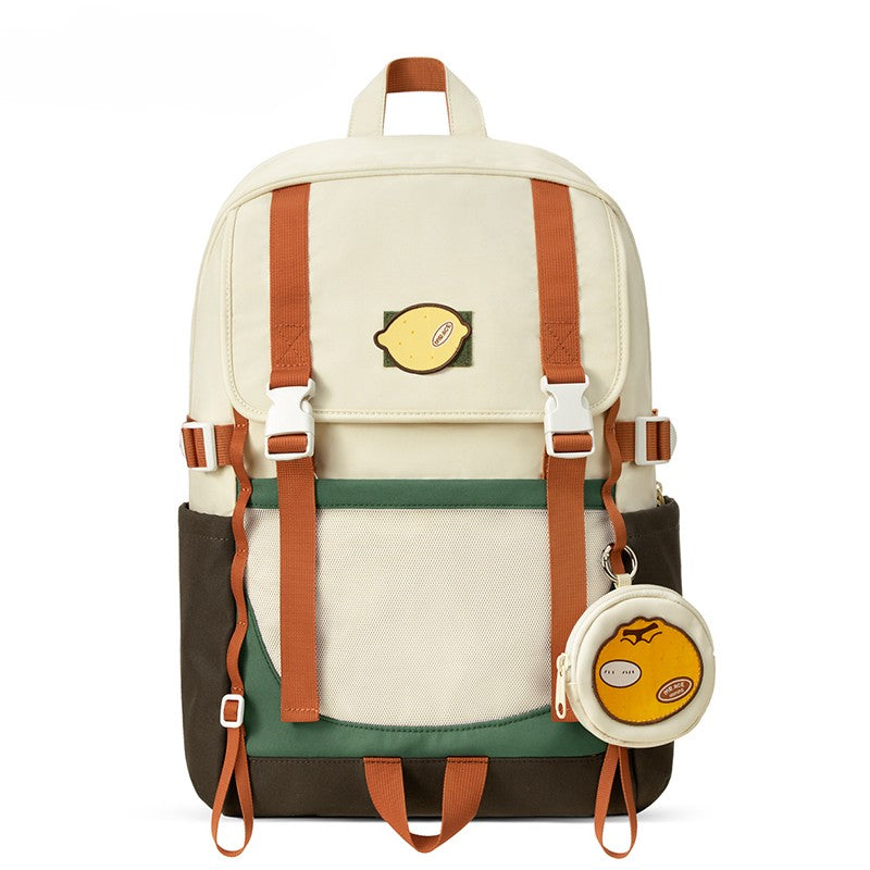  Mr. Ace Lemon Buckle Backpack with Coin Bag 