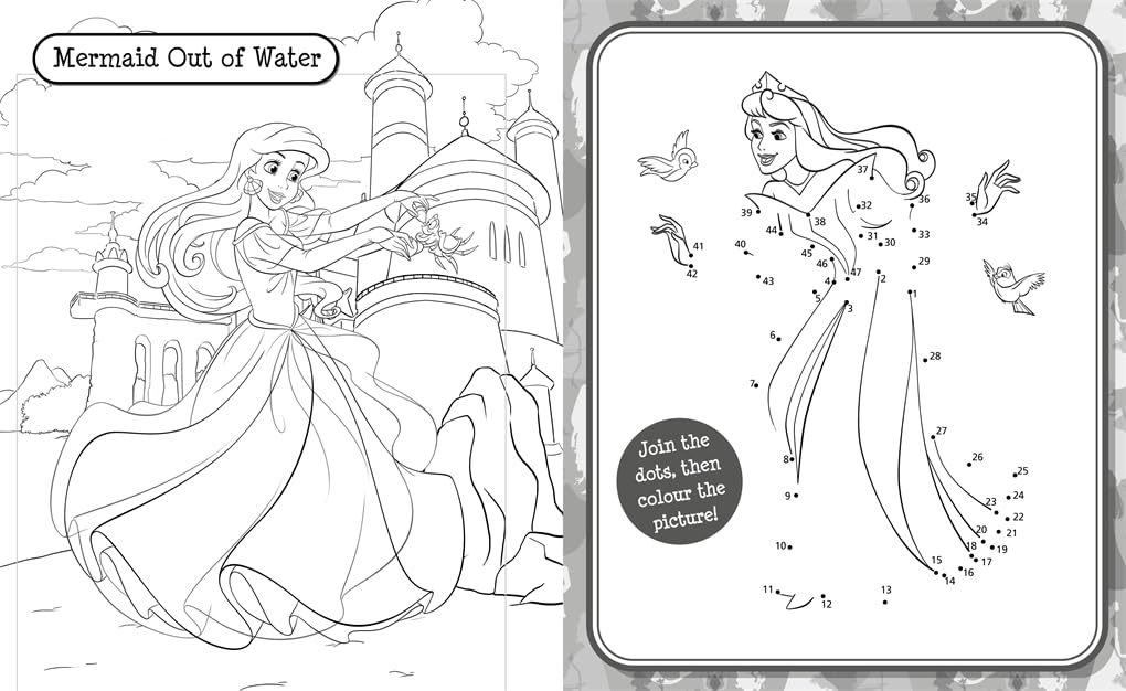 Disney Princess: 5 in 1 Colouring (Paperback)