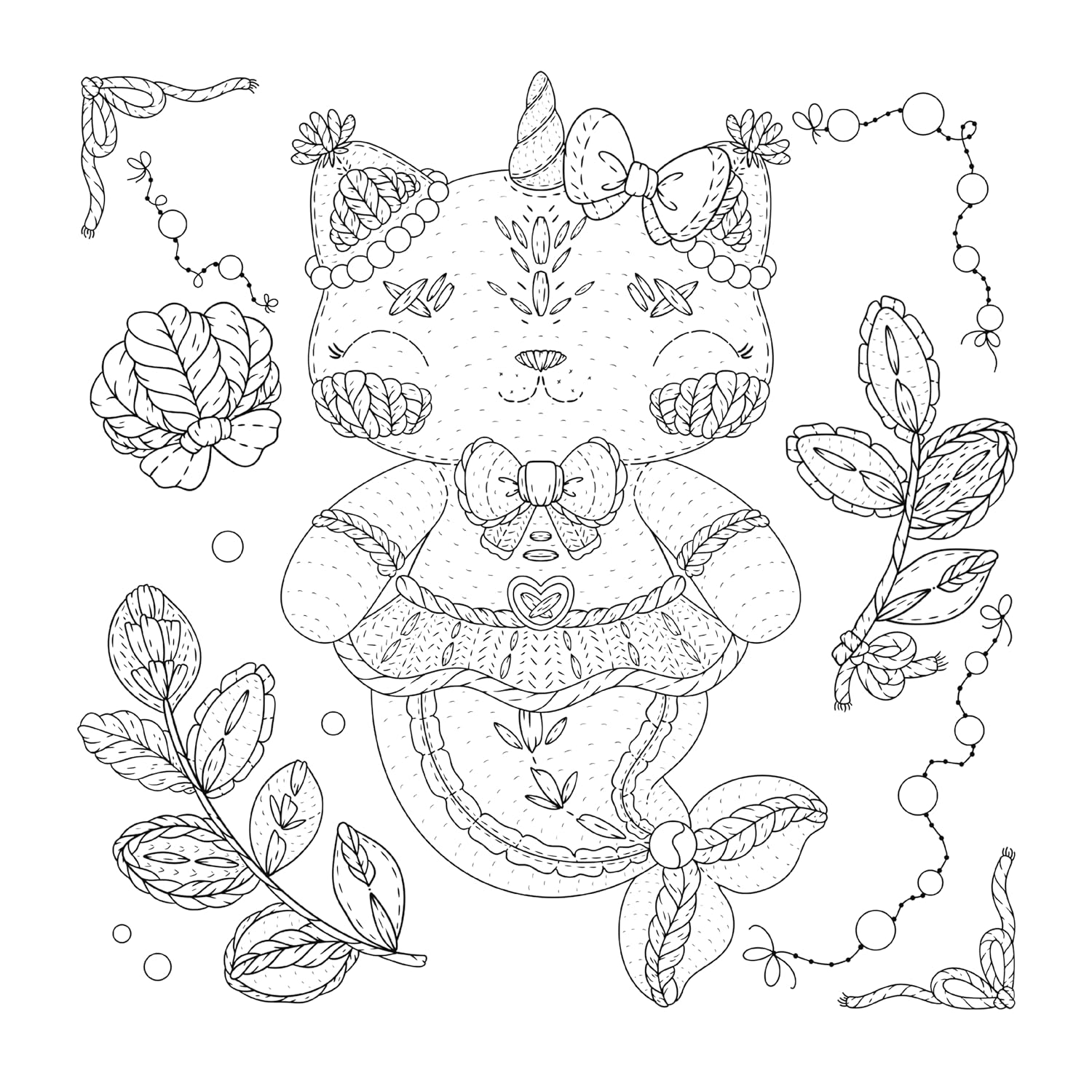 The Cutest Of Cute Amigurumi: Sea Friends (Coloring Book)