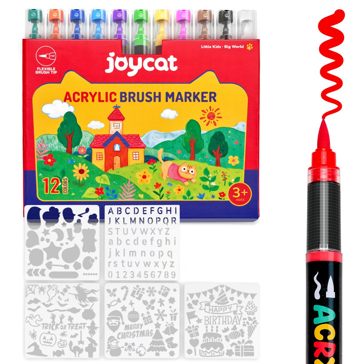 JOYCAT ACRYLIC PAINT MARKER 12 COLORS