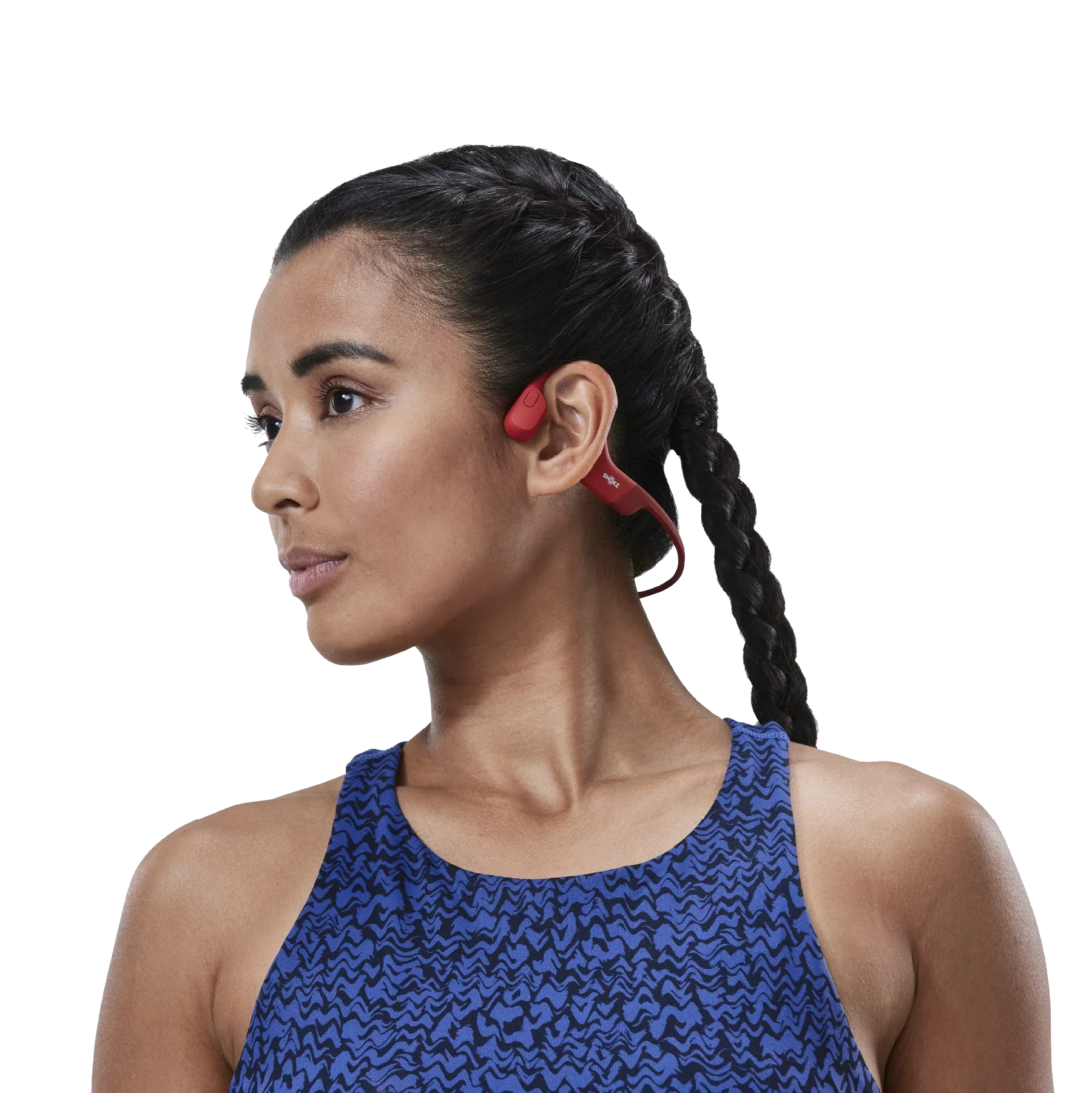 Shokz OpenRun Bone Conduction Sport Headphones Red