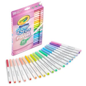 CRAYOLA Super Tips Washable Markers 20'S PASTEL 587516