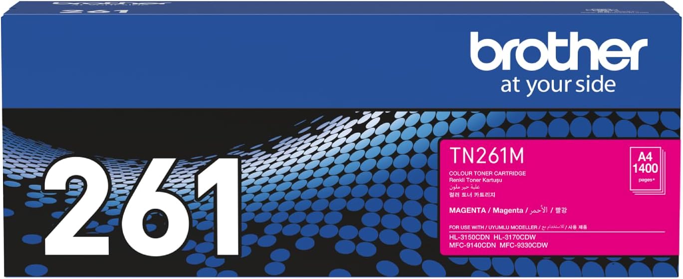 Brother TN-261M Magenta Toner 1400 Pages