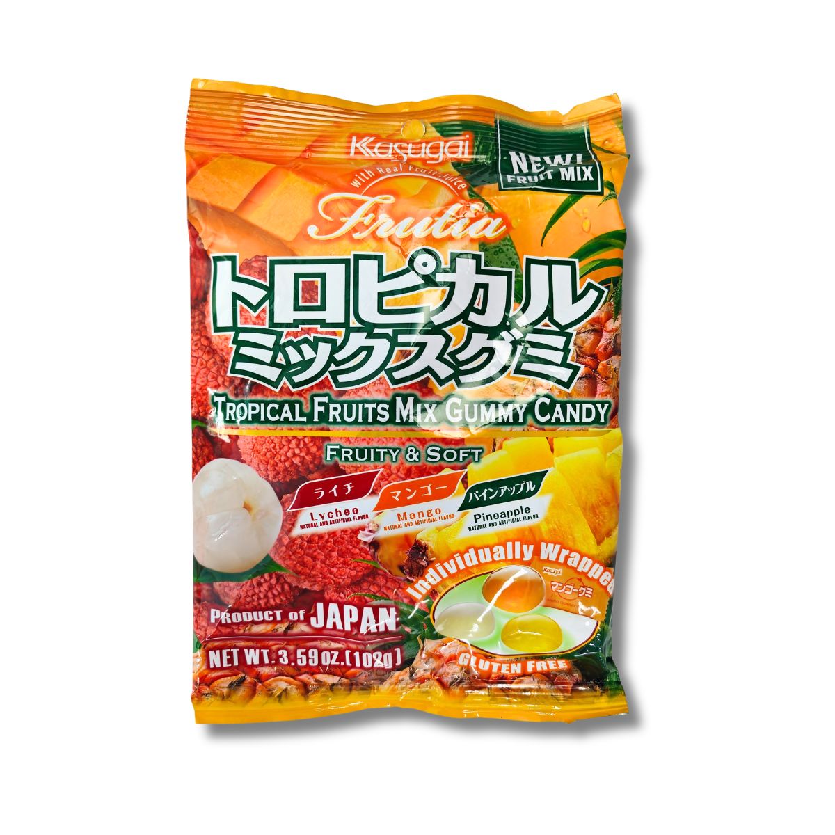 Kasugai Trop Fruits Mix Gummy Candy102g