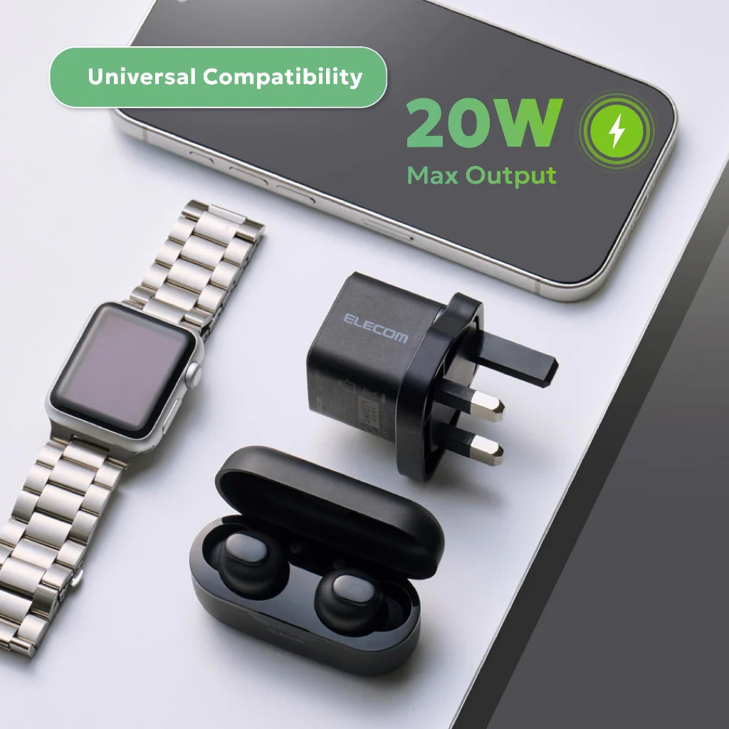 Elecom 20W GaN II USB-C Charger (1 Port)