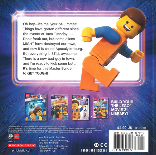 Emmet Gets Tough (The LEGO MOVIE 2: Storybook With Stickers) Paperback – Picture Book