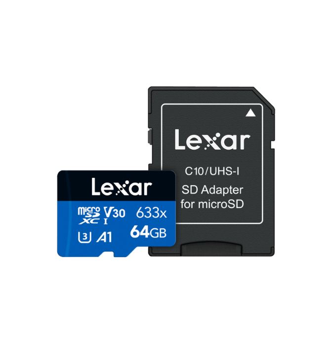 Lexar High-Performance 633x microSDHC/microSDXC UHS-I Card 64GB
