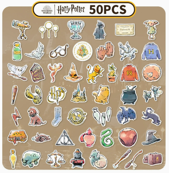 Harry Potter Sticker 50'S Set Adventure