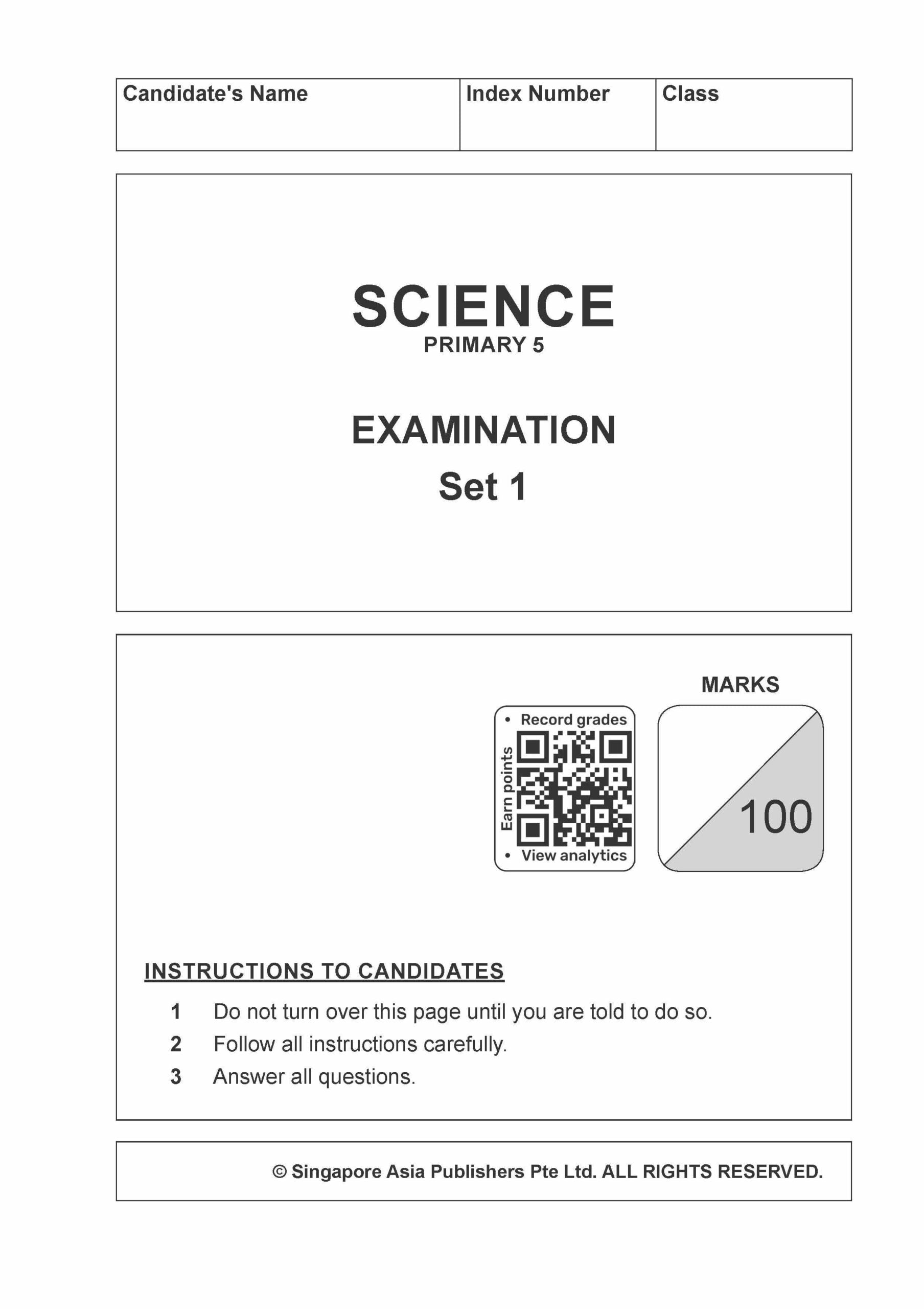 Conquer Science Primary 5 – Simulated Examination Papers
