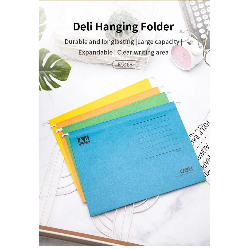 Deli Hanging File Keeper A4 25p/box 5468