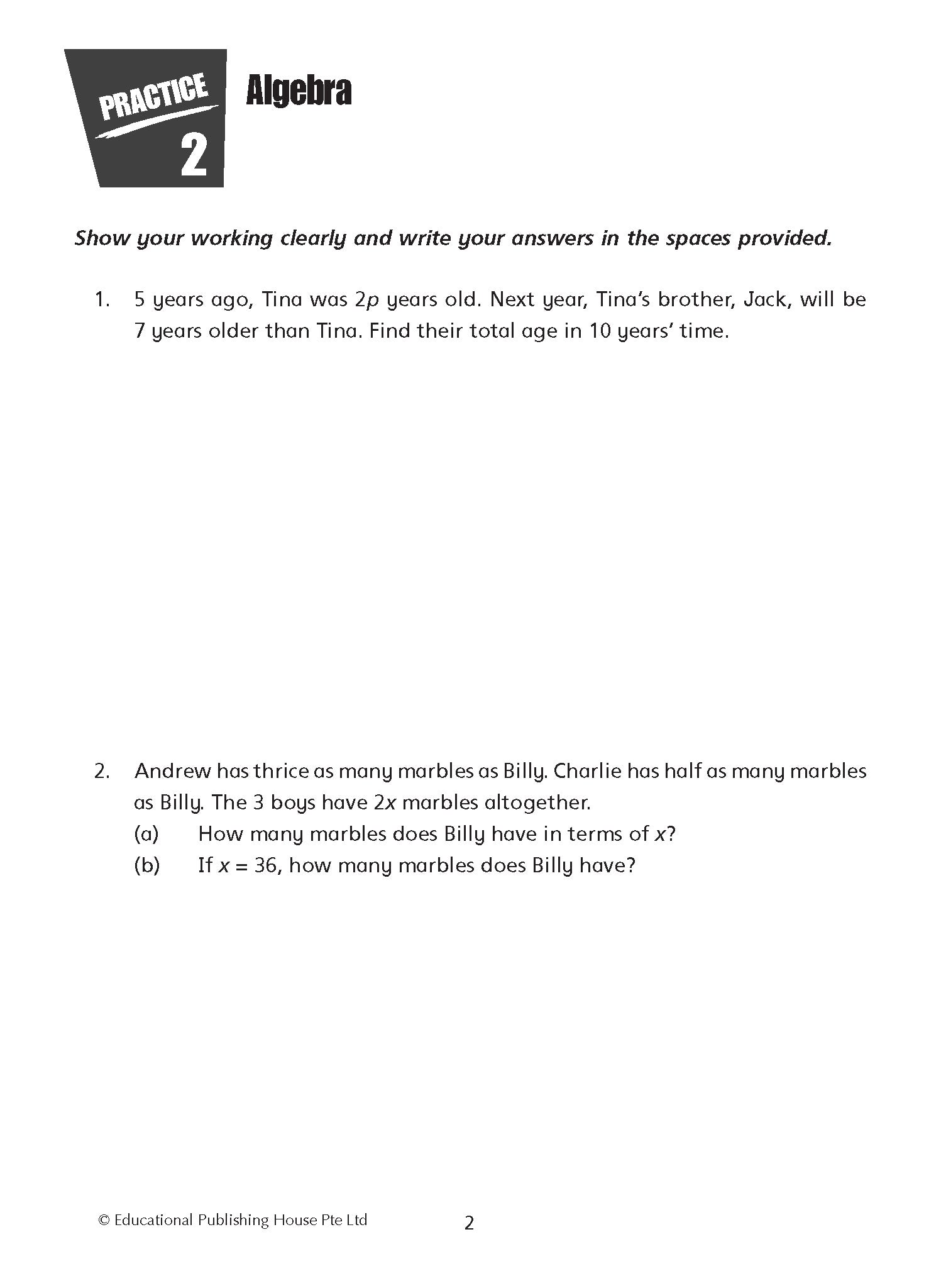 Primary 6 Maths Word Problems Daily Practice