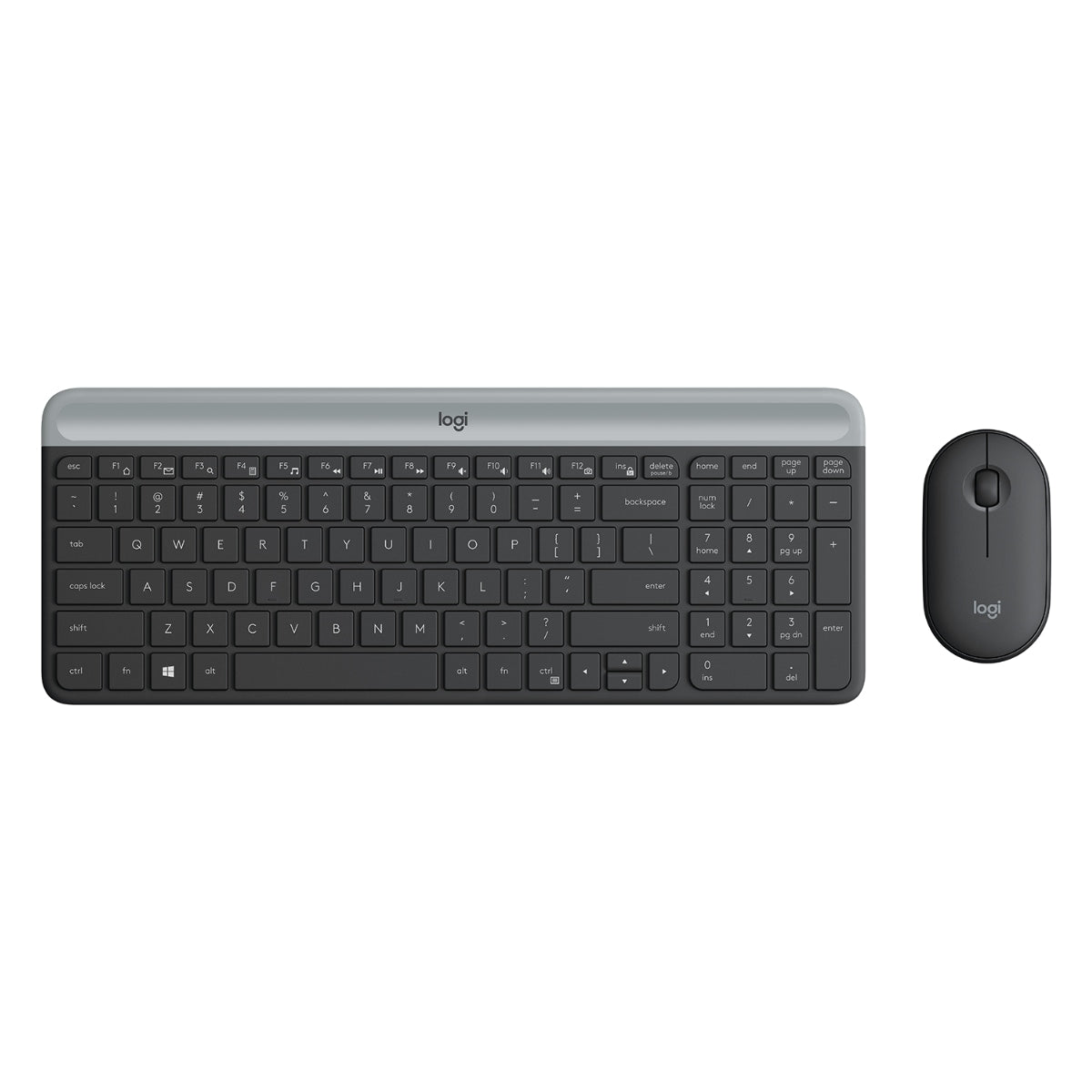 Logitech Mk470 Slim Combo With Nano Receiver Graphite