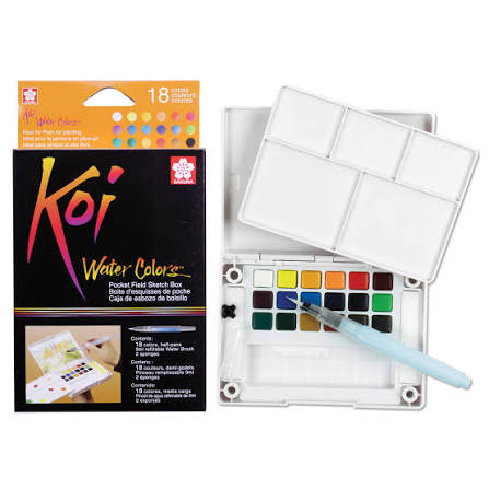Koi Water Col, 18 Col Set