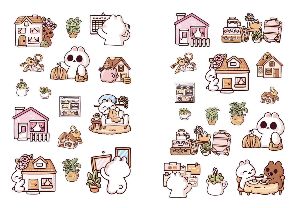 Cozy Home: A Cute 'n' Cozy Little Sticker Book Over 200 stickers! (Paperback)