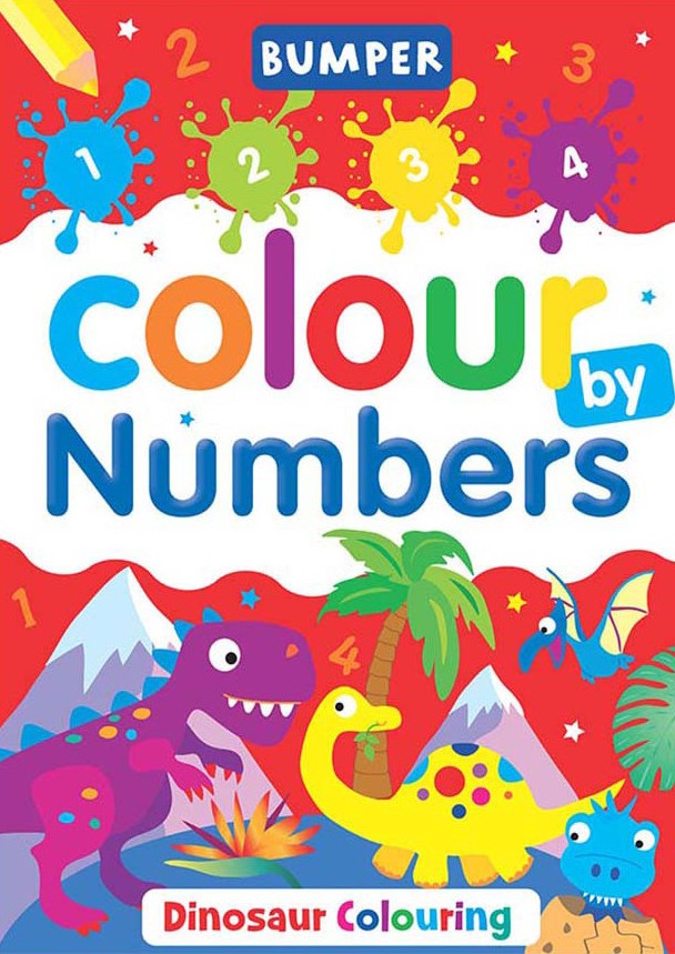 Bumper: Colour By Numbers - Dinosaur