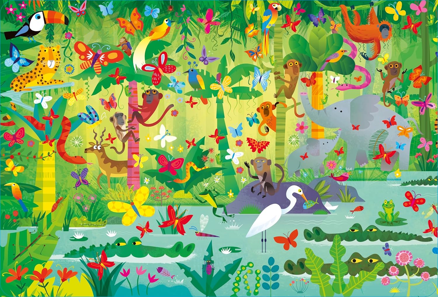 Usborne Book & Jigsaw: In The Jungle